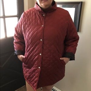 Plus Size Reversible Quilted Winter Coat